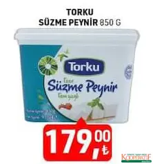 TORKU SÜZME PEYNİR 850 GR fiyat ve kampanya bilgisi